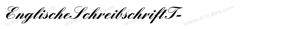 EnglischeSchreibschriftT字体转换