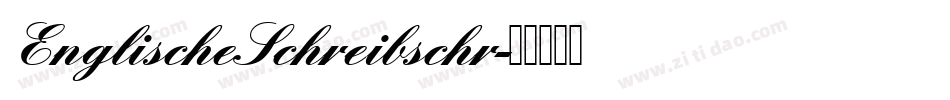 EnglischeSchreibschr字体转换