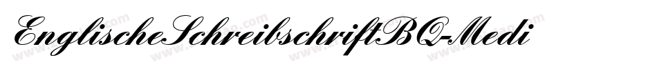 EnglischeSchreibschriftBQ-Medium字体转换