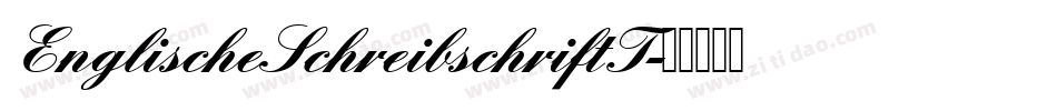 EnglischeSchreibschriftT字体转换