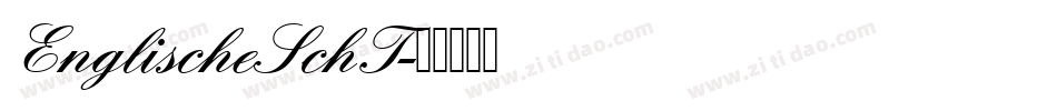 EnglischeSchT字体转换