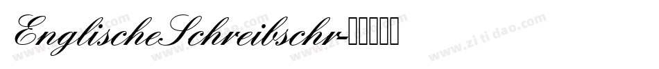 EnglischeSchreibschr字体转换