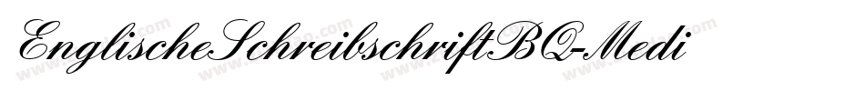 EnglischeSchreibschriftBQ-Medium字体转换