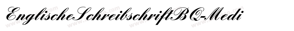 EnglischeSchreibschriftBQ-Medium字体转换