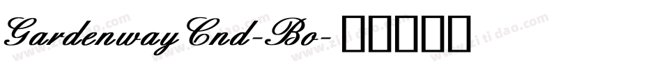 GardenwayCnd-Bo字体转换