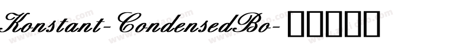 Konstant-CondensedBo字体转换