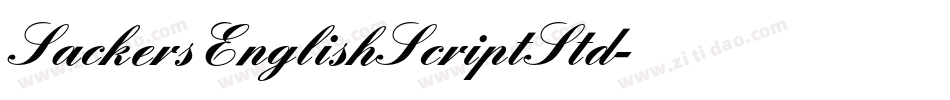 SackersEnglishScriptStd字体转换