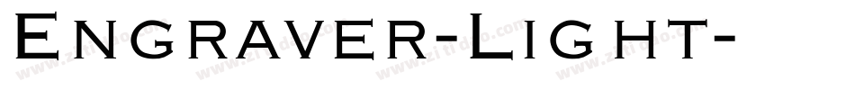 Engraver-Light字体转换