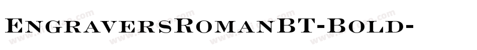EngraversRomanBT-Bold字体转换