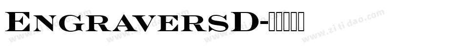EngraversD字体转换