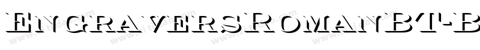 EngraversRomanBT-Bold字体转换