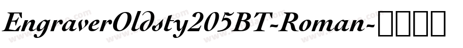 EngraverOldsty205BT-Roman字体转换