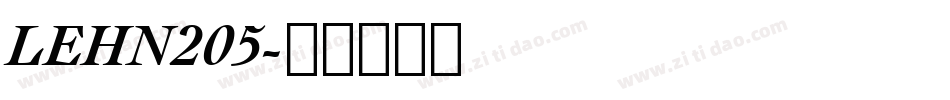 LEHN205字体转换