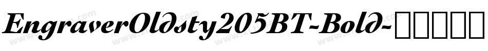 EngraverOldsty205BT-Bold字体转换