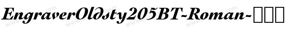 EngraverOldsty205BT-Roman字体转换