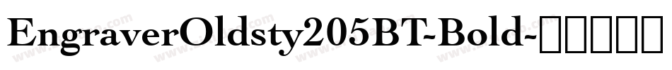 EngraverOldsty205BT-Bold字体转换