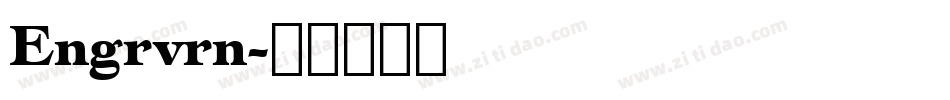 Engrvrn字体转换