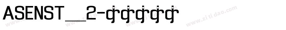ASENST__2字体转换