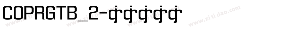 COPRGTB_2字体转换