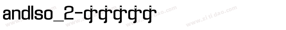 andlso_2字体转换