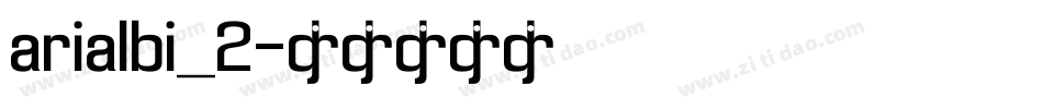 arialbi_2字体转换
