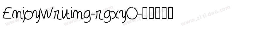 EnjoyWriting-rgxyO字体转换