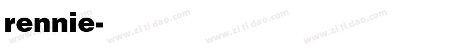 rennie字体转换