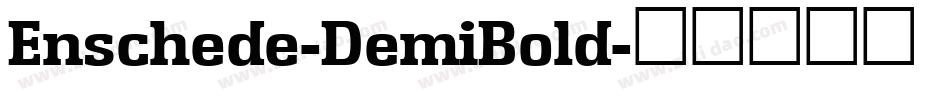 Enschede-DemiBold字体转换
