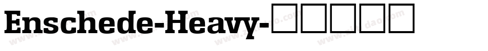 Enschede-Heavy字体转换