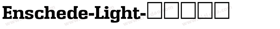 Enschede-Light字体转换