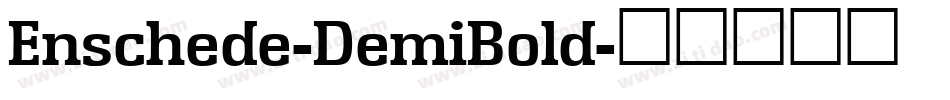Enschede-DemiBold字体转换