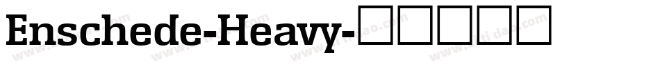 Enschede-Heavy字体转换