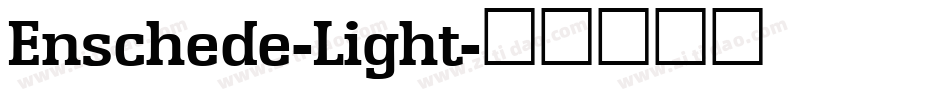 Enschede-Light字体转换