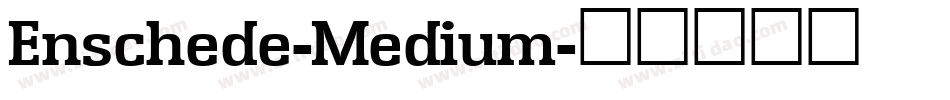 Enschede-Medium字体转换
