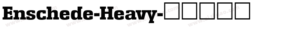 Enschede-Heavy字体转换