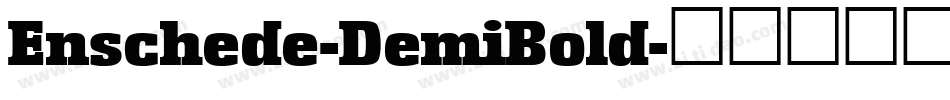 Enschede-DemiBold字体转换
