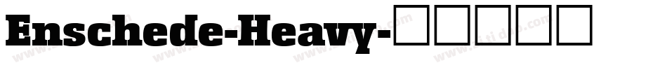 Enschede-Heavy字体转换