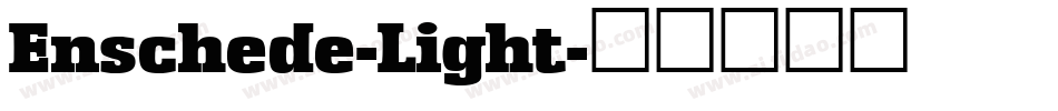 Enschede-Light字体转换