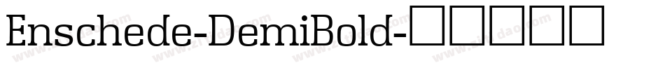 Enschede-DemiBold字体转换