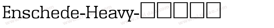 Enschede-Heavy字体转换