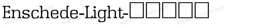 Enschede-Light字体转换