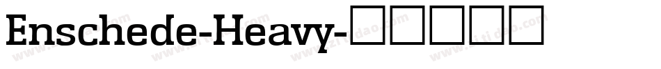 Enschede-Heavy字体转换