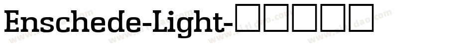 Enschede-Light字体转换