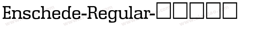 Enschede-Regular字体转换