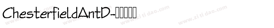 ChesterfieldAntD字体转换