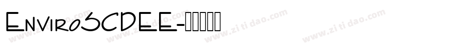 EnviroSCDEE字体转换