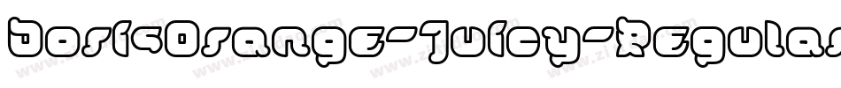 DorisOrange-Juicy-Regular字体转换