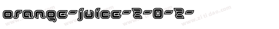 orange-juice-2-0-2字体转换