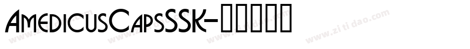AmedicusCapsSSK字体转换