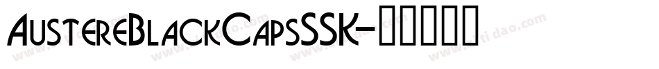 AustereBlackCapsSSK字体转换